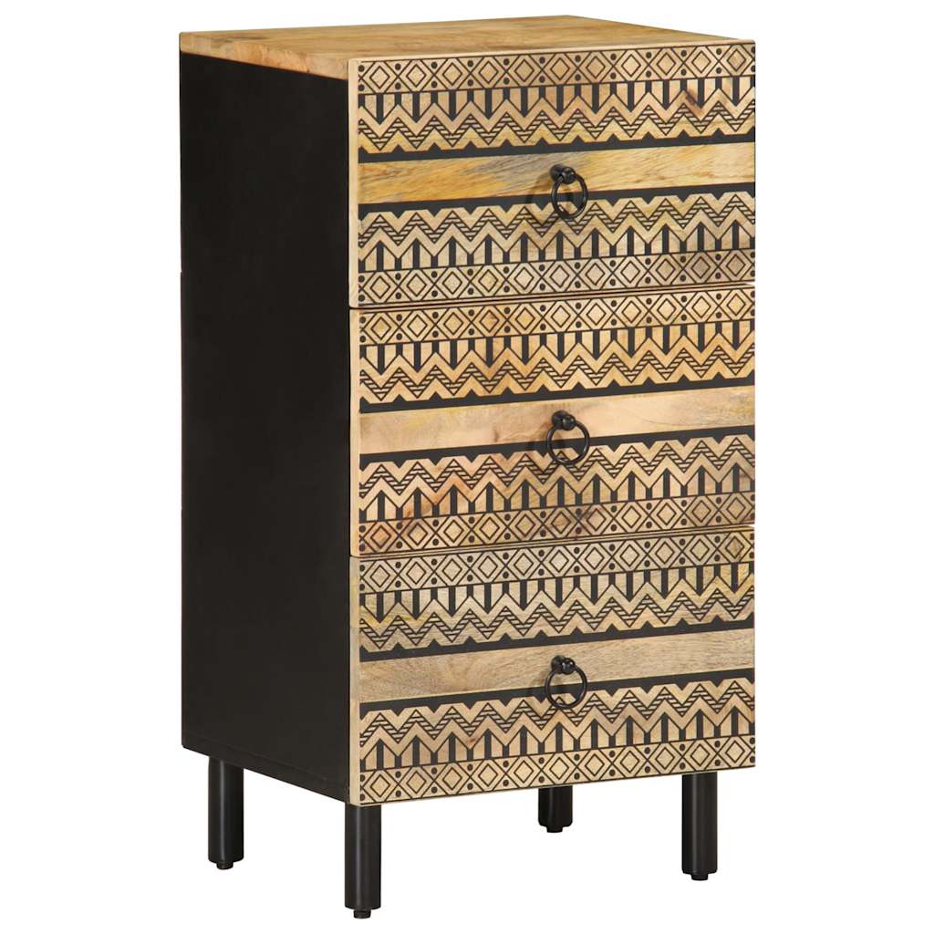vidaXL Aparador de madera maciza de mango rugosa 40x33,5x75 cm