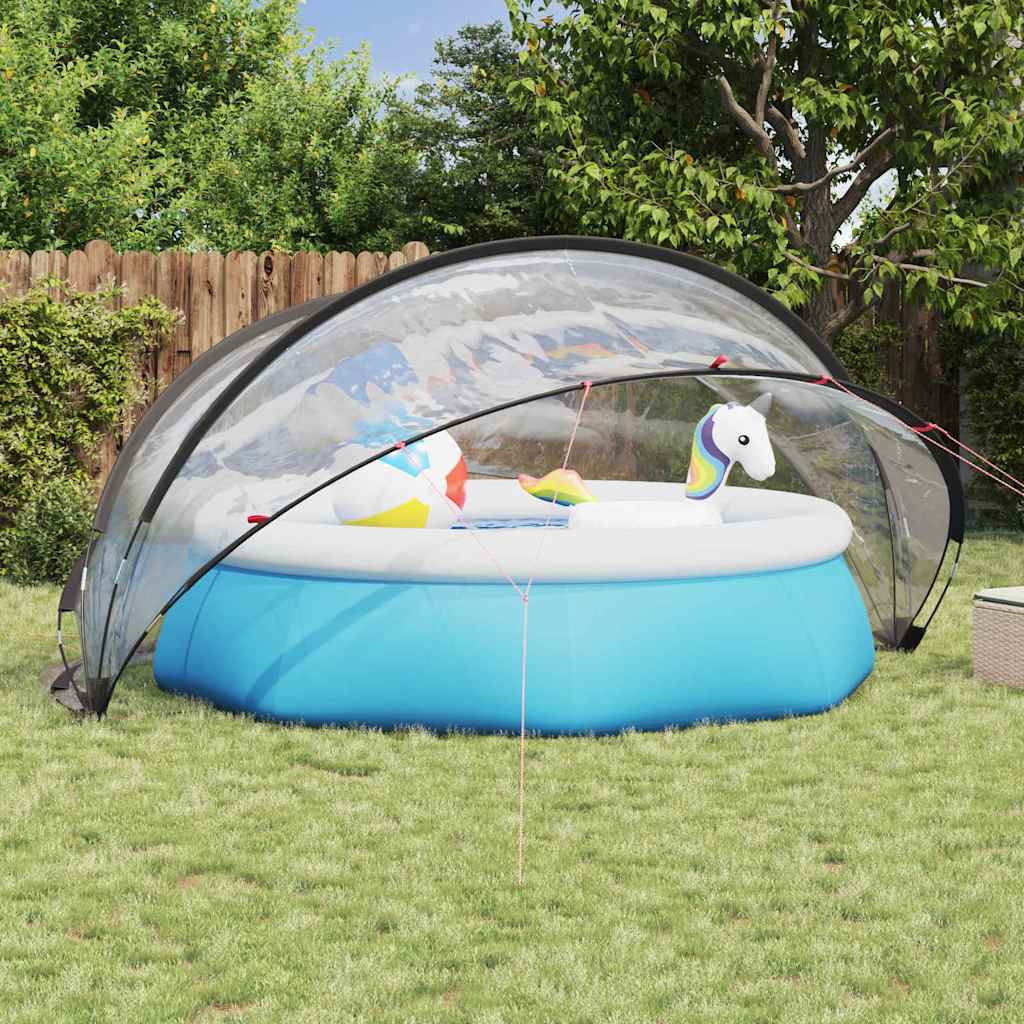 vidaXL Pool-Dome Transparent 405 x 405 x 192 cm PVC