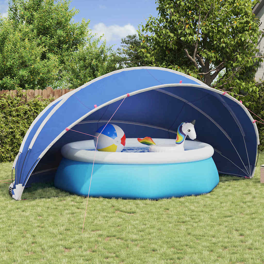 vidaXL Pool-Dome Blau 546 x 516 x 250 cm