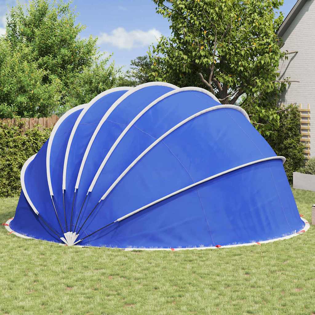 vidaXL Pool-Dome Blau 592 x 590 x 275 cm - Image 4