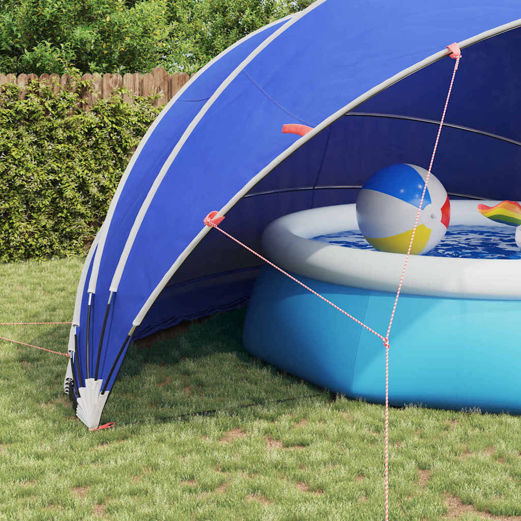 vidaXL Pool-Dome Blau 592 x 590 x 275 cm - Image 5