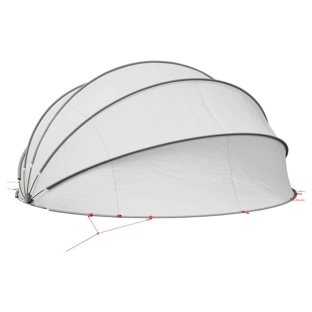 vidaXL Pool-Dome Grau und Orange 500 x 500 x 236 cm - Image 6
