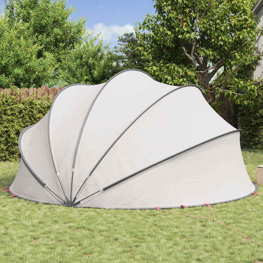 vidaXL Pool-Dome Grau und Orange 500 x 500 x 236 cm - Image 4