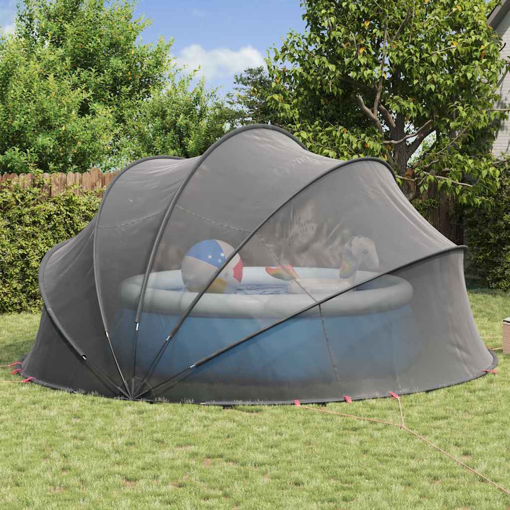 vidaXL Pool-Dome Schwarz 546 x 516 x 250 cm - Image 4