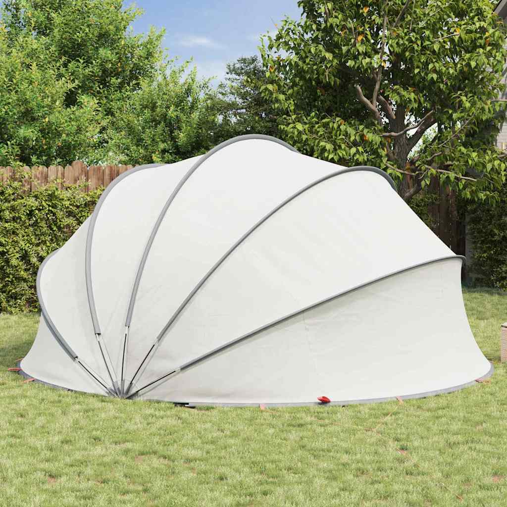 vidaXL Pool-Dome Grau und Orange 430 x 430 x 210 cm - Image 4