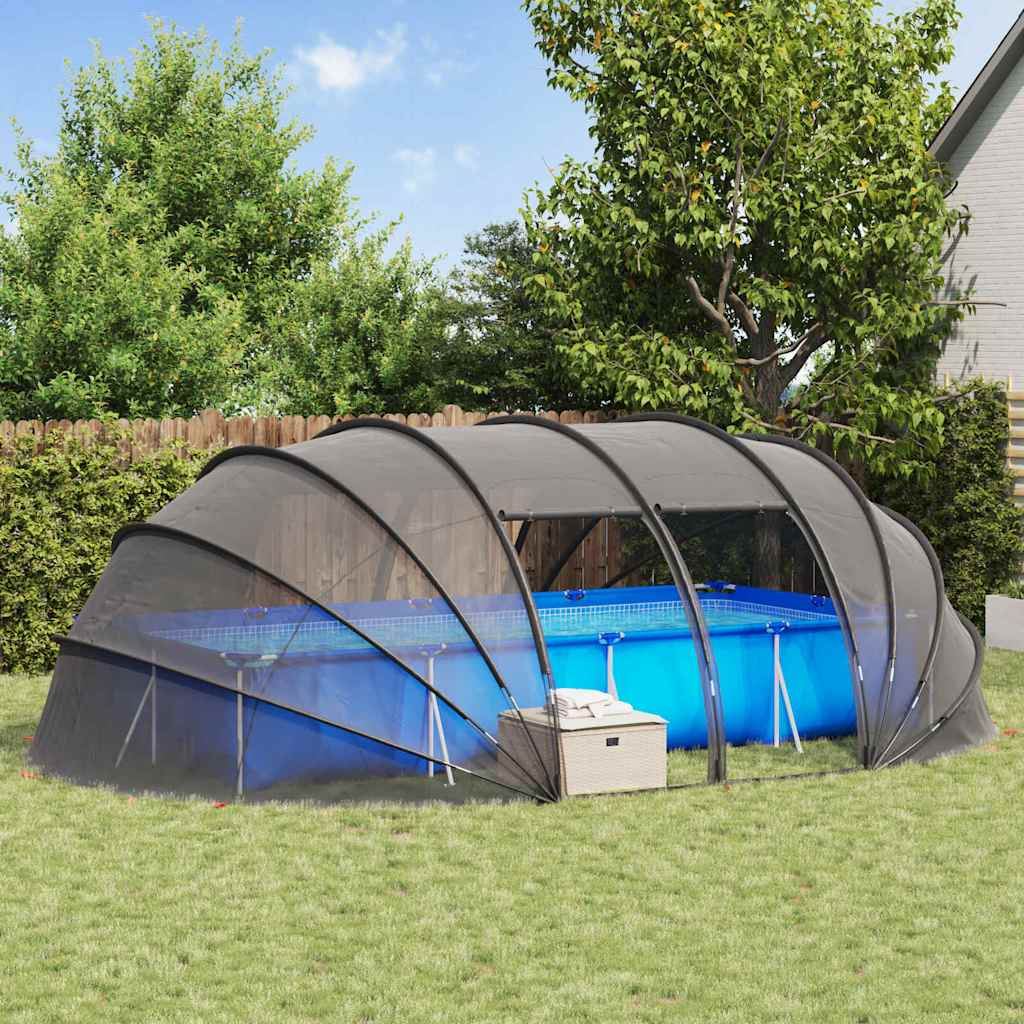 vidaXL Poolzelt Kuppel Transparent 640 x 432 x 205 cm