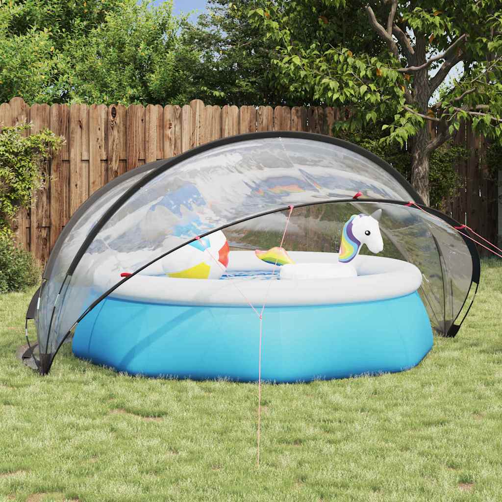 vidaXL Pool-Dome Transparent 336 x 322 x 160 cm PVC