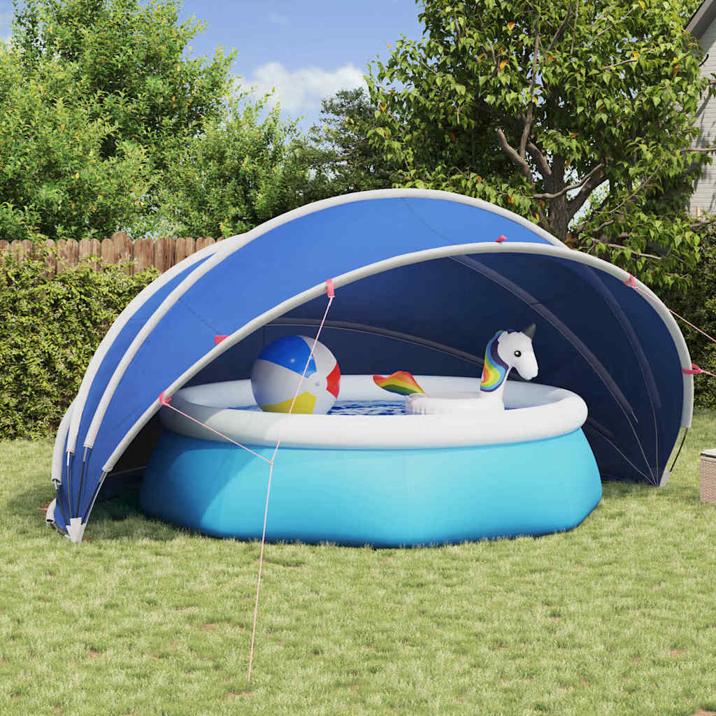 vidaXL Pool-Dome Blau 500 x 500 x 236 cm