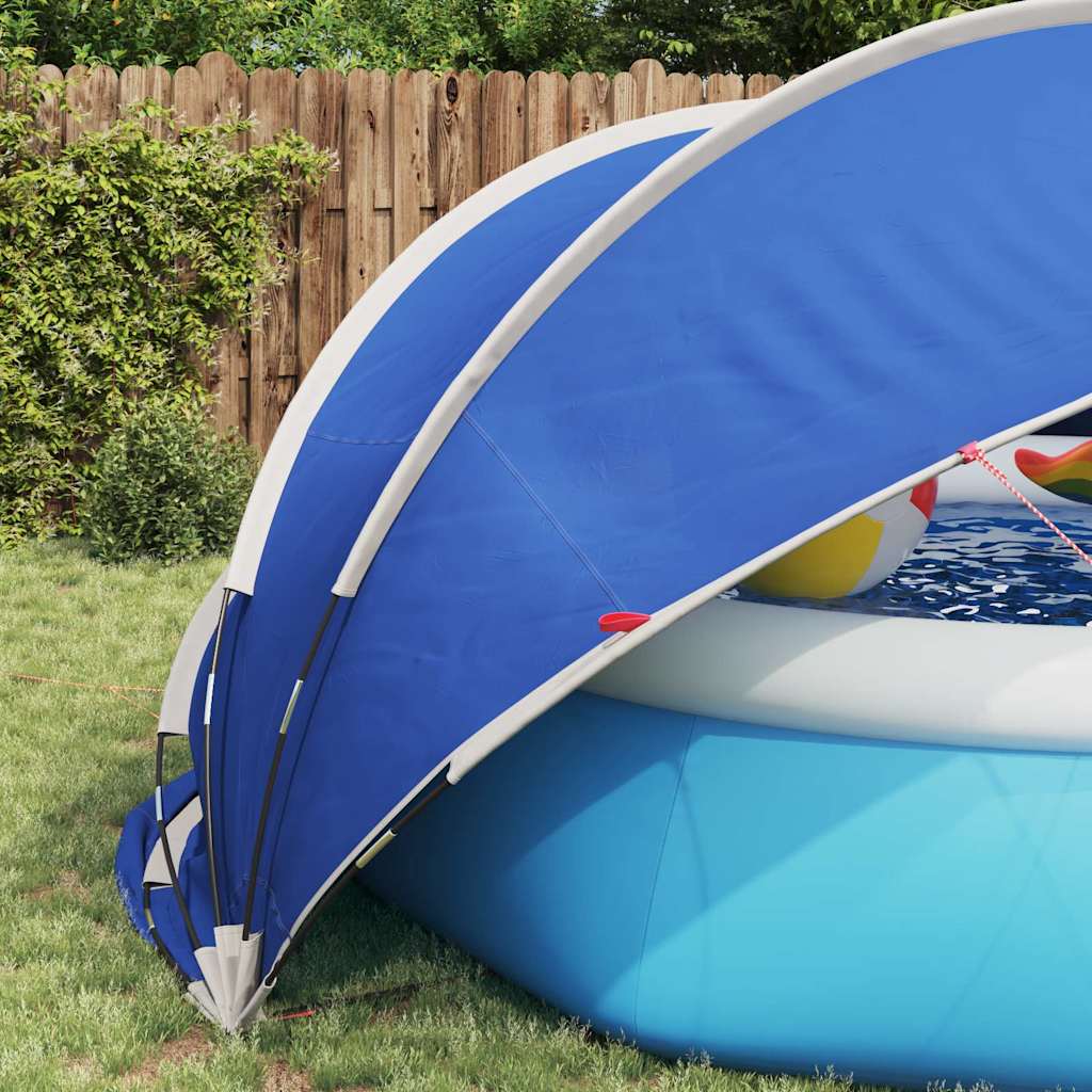 vidaXL Pool-Dome Blau 405 x 405 x 192 cm - Image 5