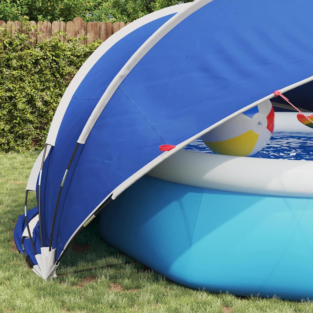 vidaXL Pool-Dome Blau 430 x 430 x 210 cm - Image 5