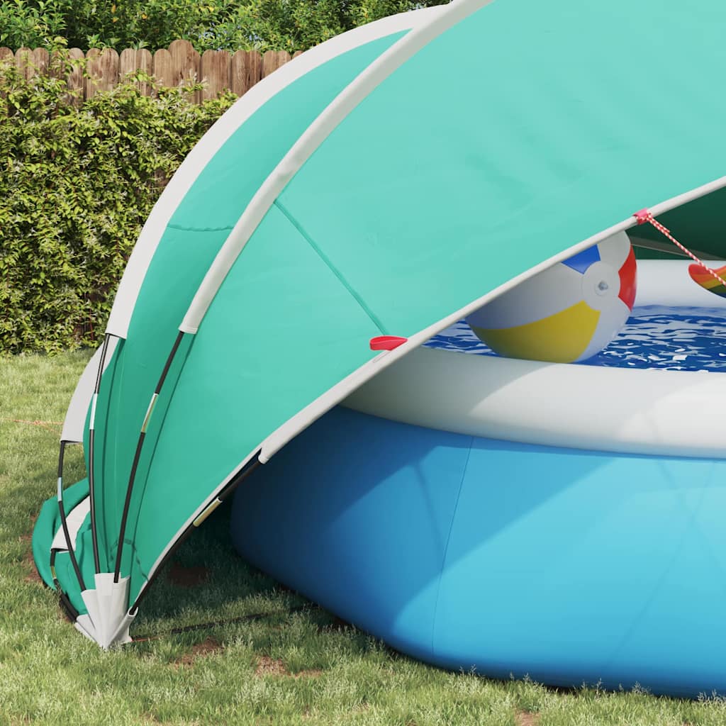 vidaXL Pool-Dome Grün 430 x 430 x 210 cm - Image 5
