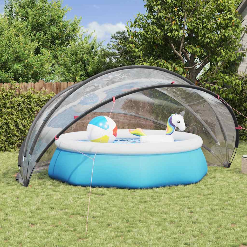 vidaXL Pool-Dome Transparent 500 x 500 x 236 cm PVC