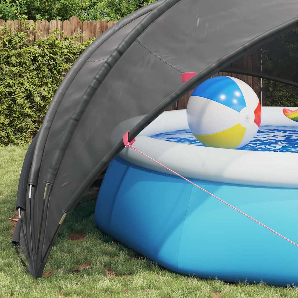 vidaXL Pool-Dome Schwarz 500 x 500 x 236 cm - Image 5