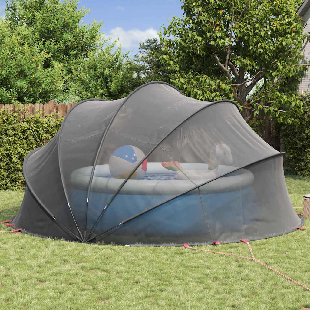 vidaXL Pool-Dome Schwarz 500 x 500 x 236 cm - Image 4