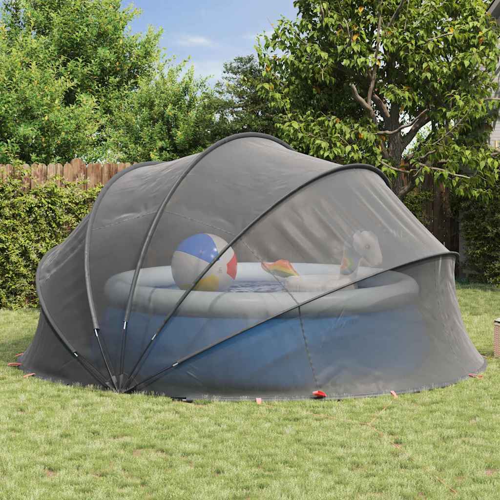 vidaXL Pool-Dome Schwarz 472 x 460 x 229 cm - Image 4