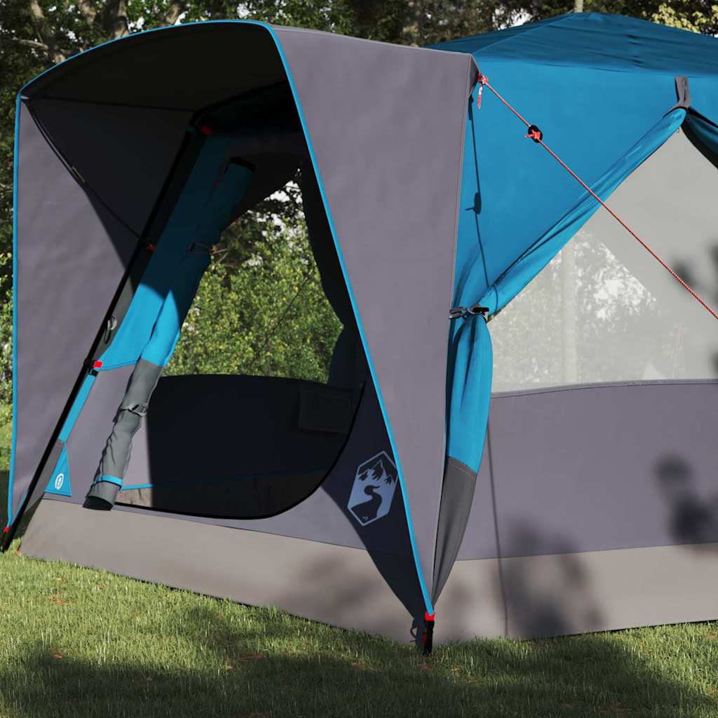 vidaXL Hütten-Zelt mit Dach mit Speicher Blau 400 x 350 x 212 cm - Image 3