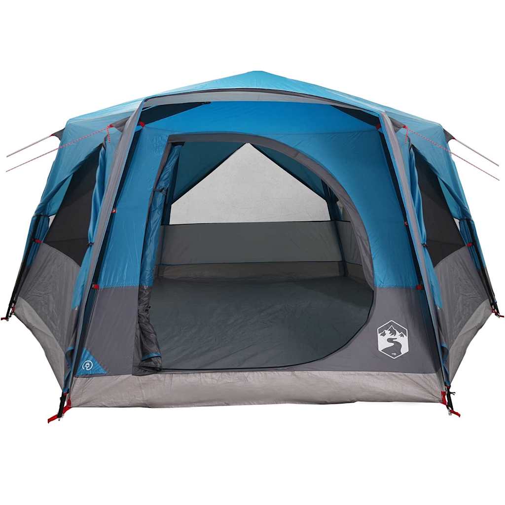 vidaXL Hütten-Zelt mit Dach mit Speicher Blau 400 x 350 x 212 cm - Image 5