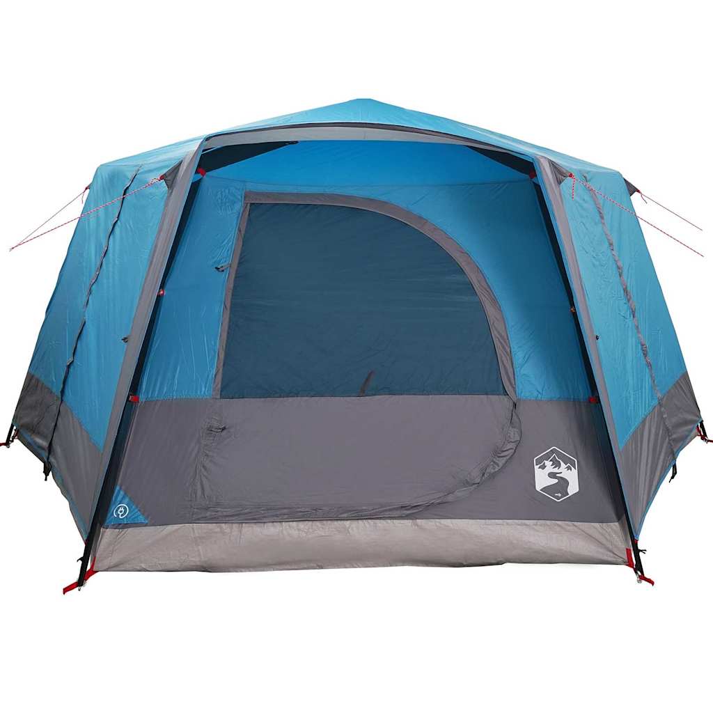 vidaXL Hütten-Zelt mit Dach mit Speicher Blau 400 x 350 x 212 cm - Image 6
