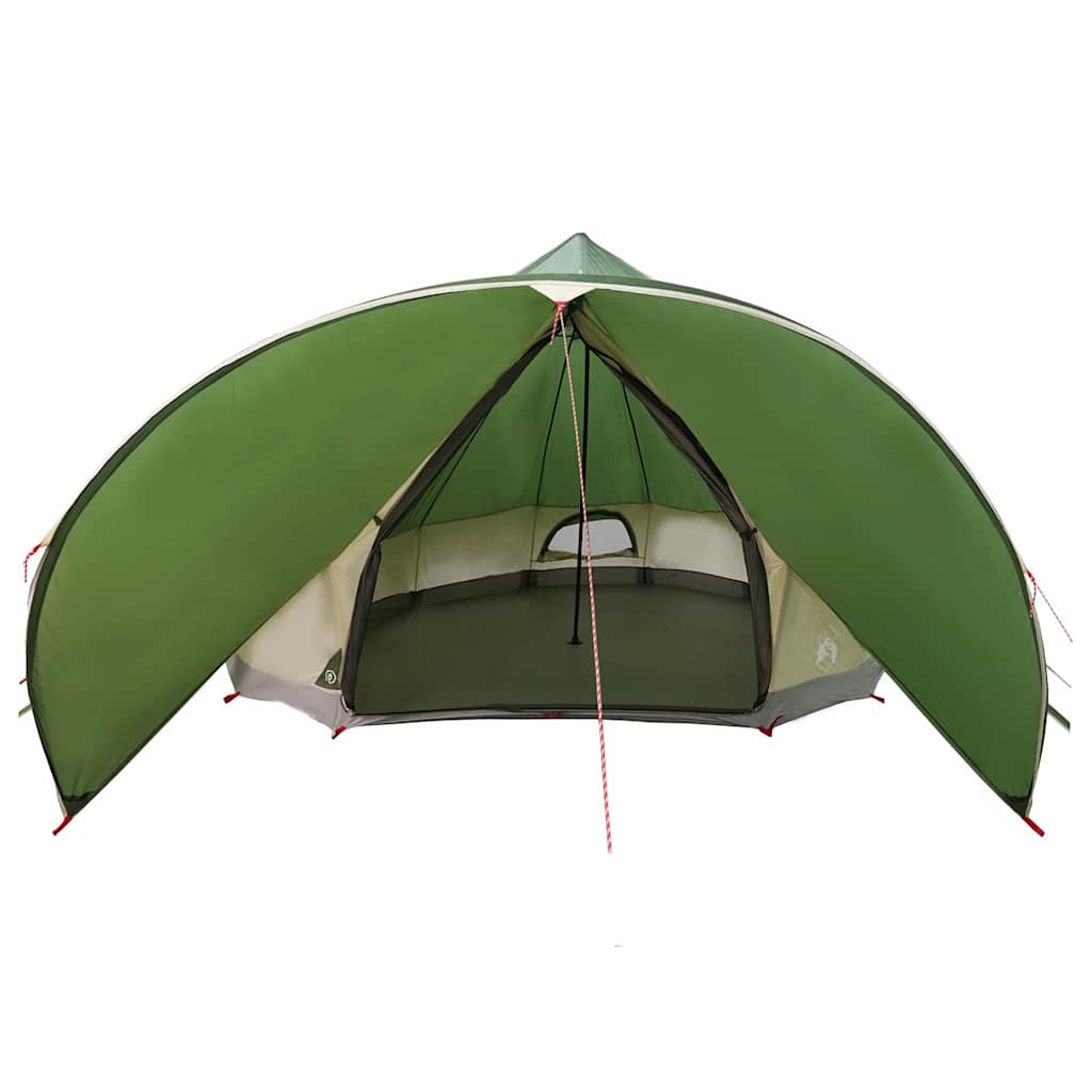 vidaXL Teepee Zelt mit Dach Grün und Grau 600 x 600 x 347 cm - Image 6