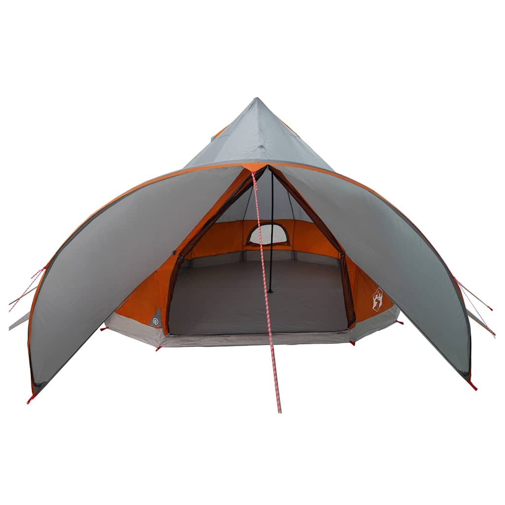 vidaXL Teepee Zelt mit Dach Grau und Orange 600 x 600 x 347 cm - Image 6