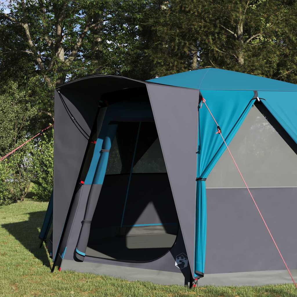 vidaXL Hütten-Zelt mit Dach mit Speicher Blau 425 x 396 x 222 cm - Image 3