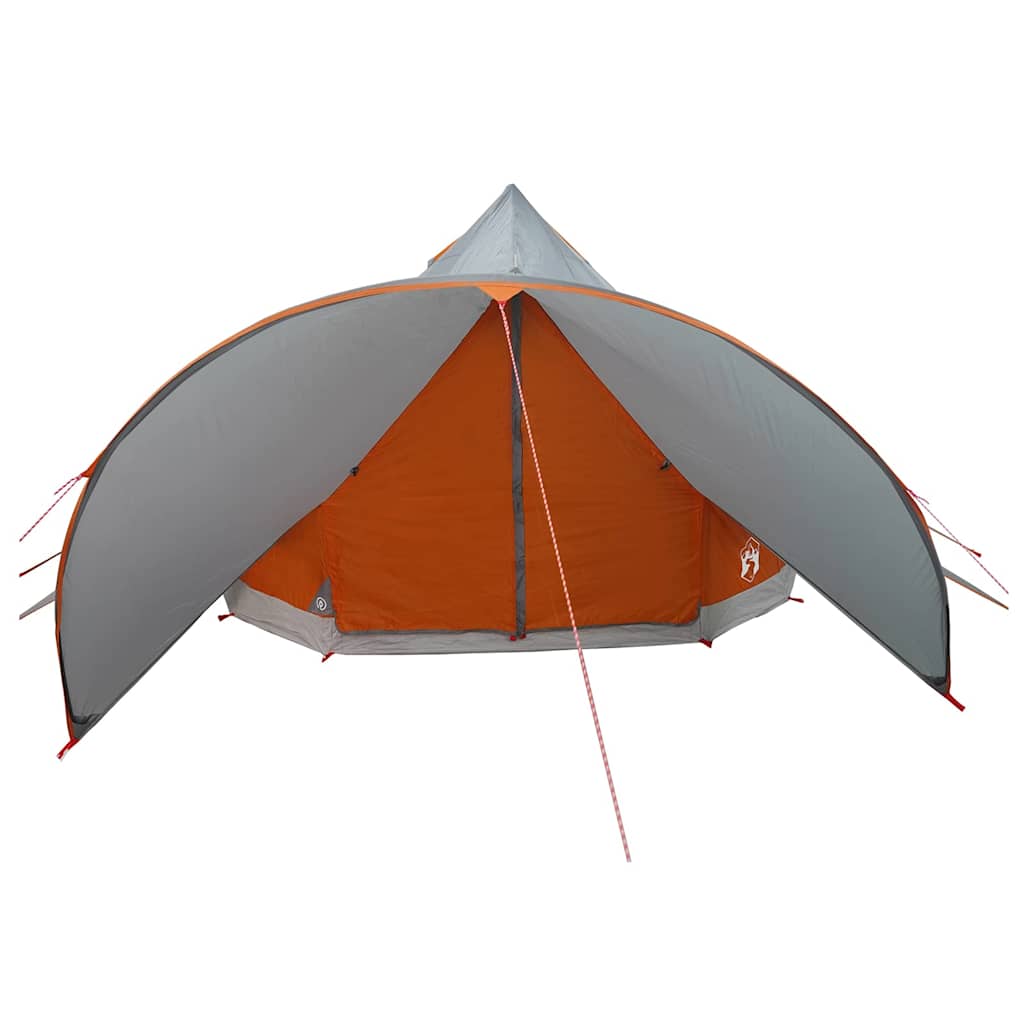 vidaXL Teepee Zelt mit Dach Grau und Orange 600 x 600 x 347 cm - Image 5