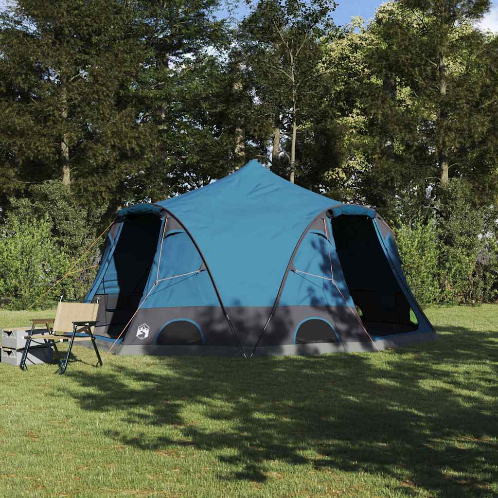 vidaXL Kuppelzelt mit Dach mit Speicher Blau 505 x 450 x 248 cm