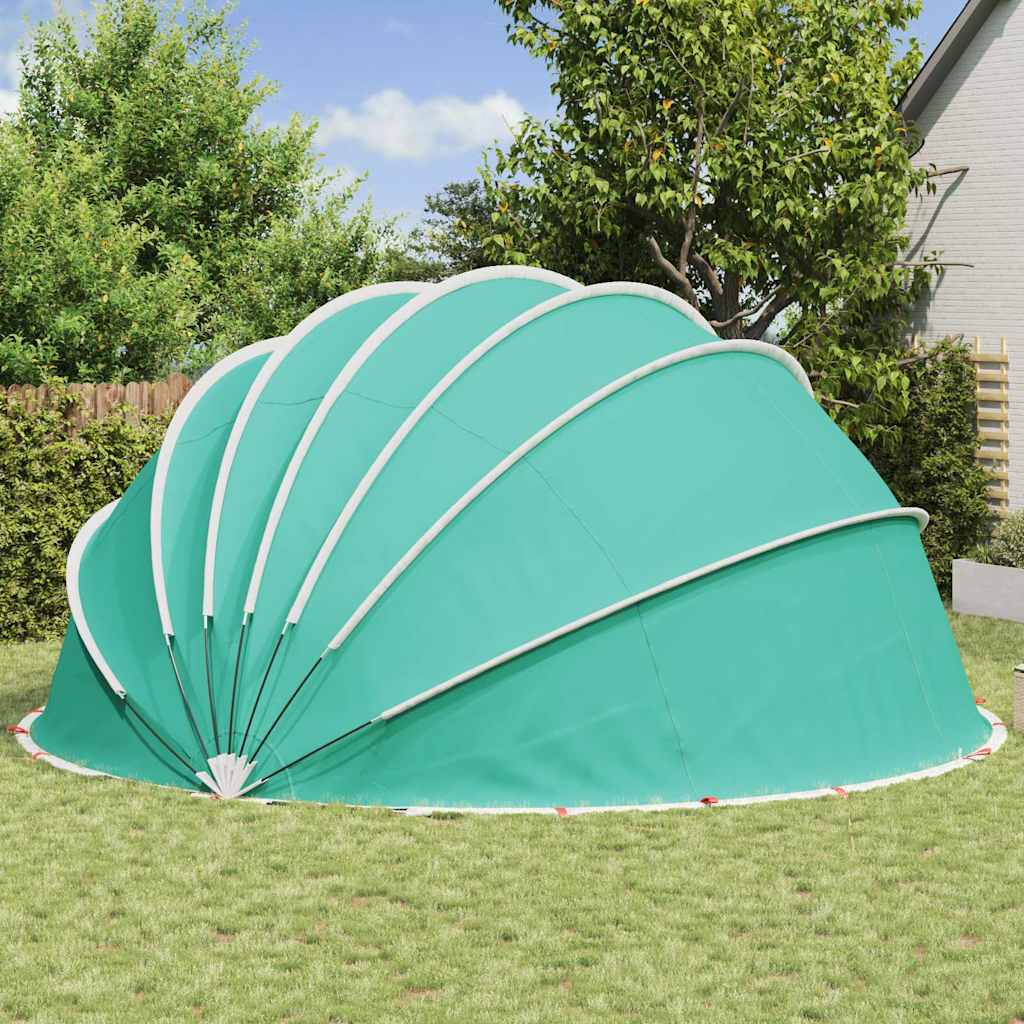vidaXL Pool-Dome Grün 592 x 590 x 275 cm - Image 4