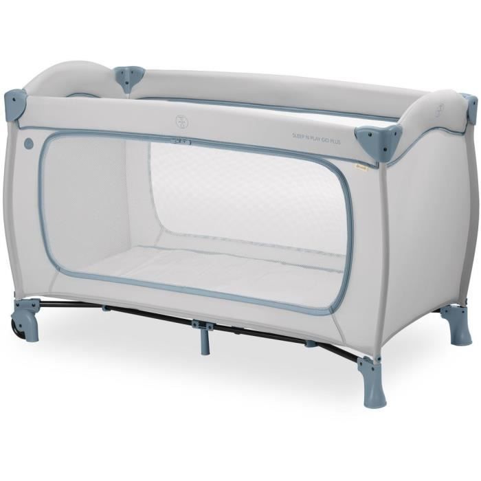 Lettino Da Viaggio - Hauck - Sleep N Play Go Plus - 60 X 120 Cm - Dalla Nascita - Pieghevole - Ruote - Dusty Blue
