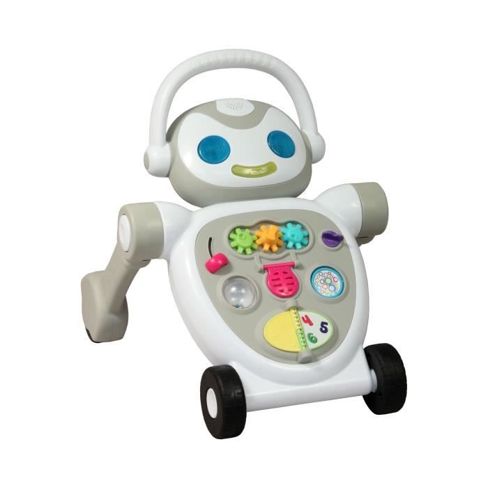 Baby Walker - Bambisol - Nono Il Robot - Da 10 A 36 Mesi - Parlante - Musicale - Giochi Elettronici Interattivi - Bianco