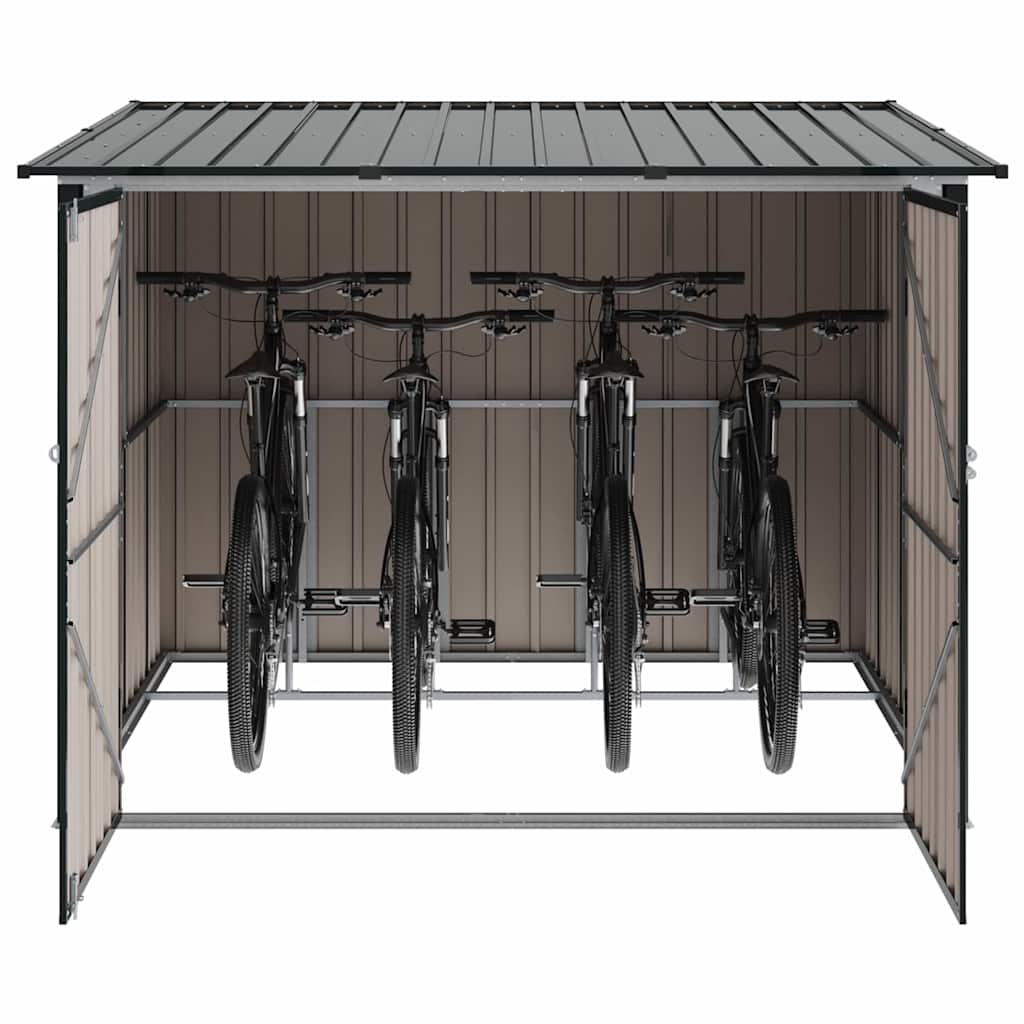 Capanno Per Biciclette 3 Pcs Antracite 215 X 206 X 157 cm - Image 3