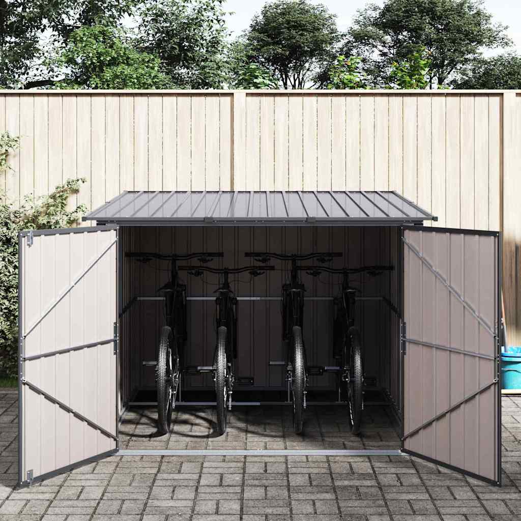 Capanno Per Biciclette 3 Pcs Antracite 215 X 206 X 157 cm - Image 4