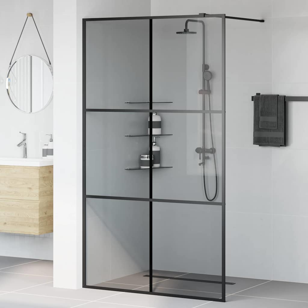 Parete Doccia WalK-In Nero 115 X 195 Cm Vetro Temperato - Image 3