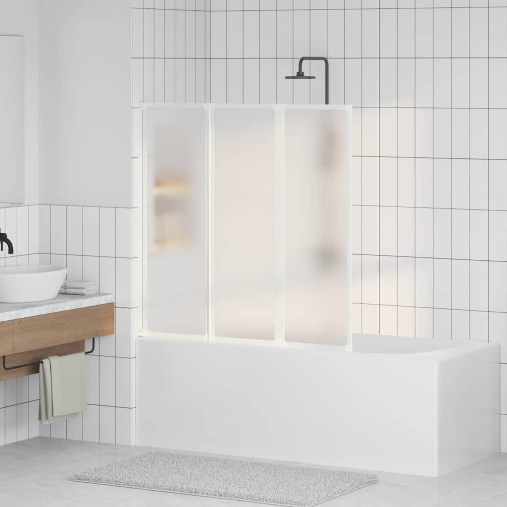 Schermo Da Bagno Glassato 120 X 117 Cm Alluminio & Pannello pp