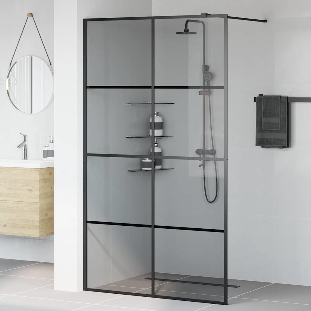 Parete Doccia WalK-In Nero 115 X 195 Cm Vetro Temperato - Image 3