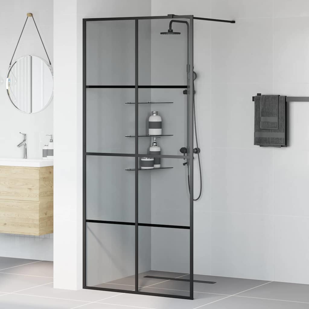 Parete Doccia WalK-In Nero 90 X 195 Cm Vetro Temperato - Image 3