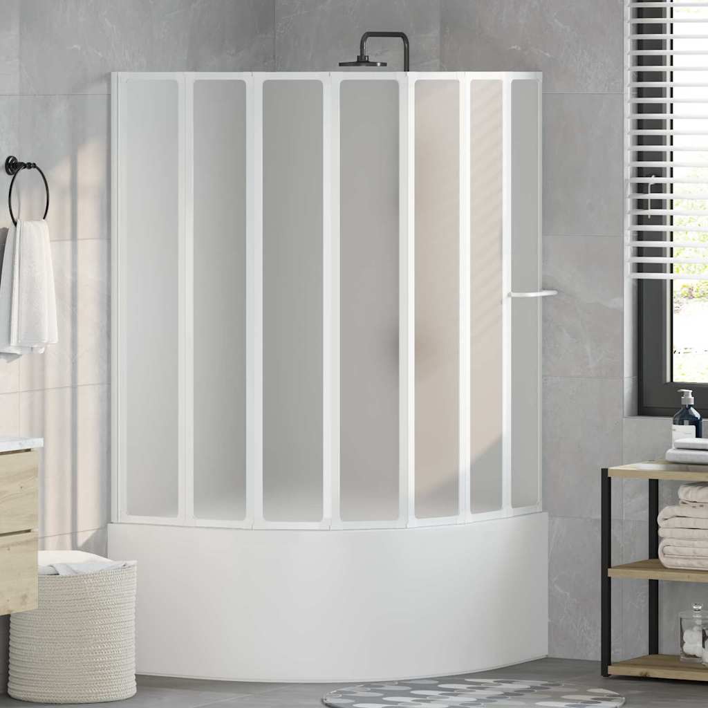 Schermo Da Bagno Glassato 168 X 140 Cm Alluminio & Pannello pp