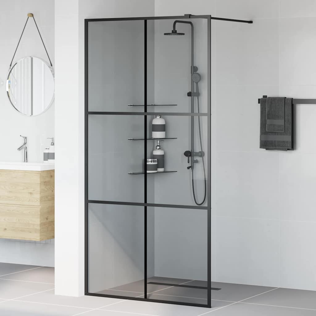 Parete Doccia WalK-In Nero 100 X 195 Cm Vetro Temperato - Image 3
