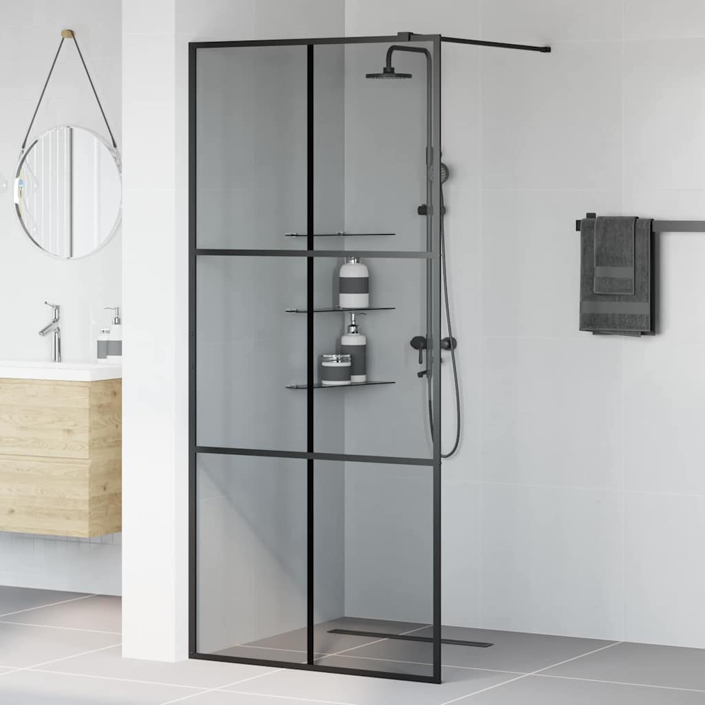 Parete Doccia WalK-In Nero 90 X 195 Cm Vetro Temperato - Image 3