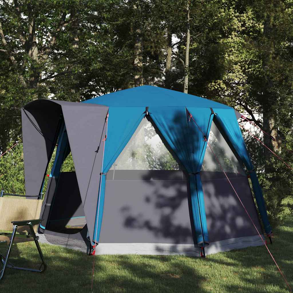 Tenda Capanna Con Tetto Blu E Grigio 320 X 320 X 203 cm