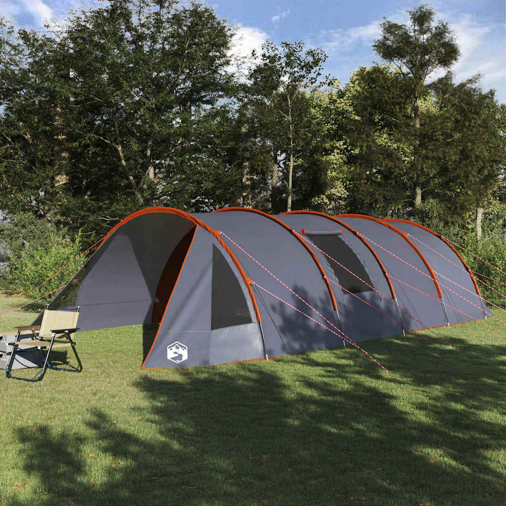 Tenda A Tunnel Con Tetto Grigio E Arancione 778 X 356 X 210 cm