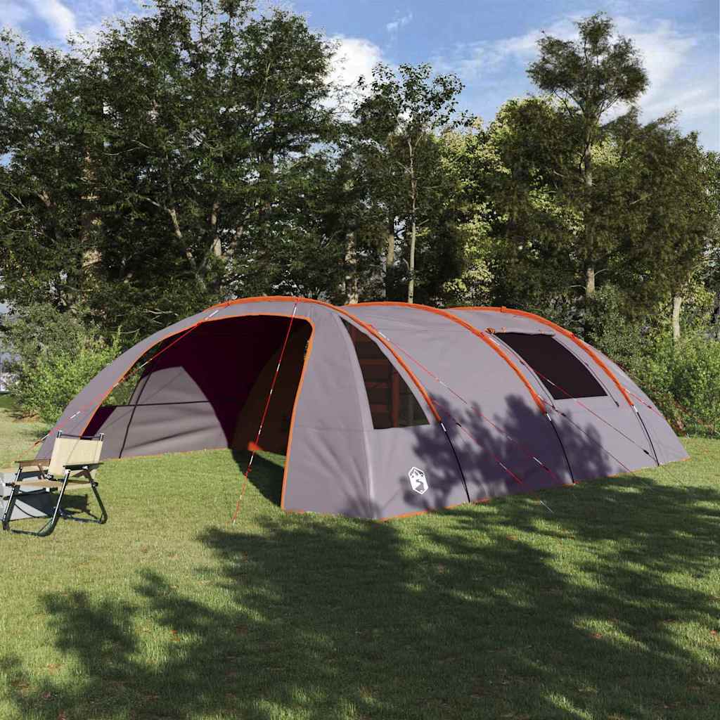 Tenda A Tunnel Con Tetto Grigio E Arancione 700 X 590 X 215 cm