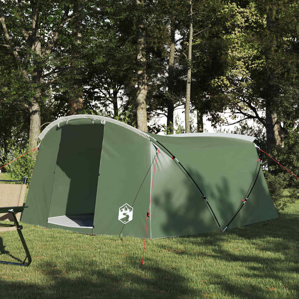 Tenda A Tunnel Con Tetto Verde E Bianco 318 X 275 X 140 cm