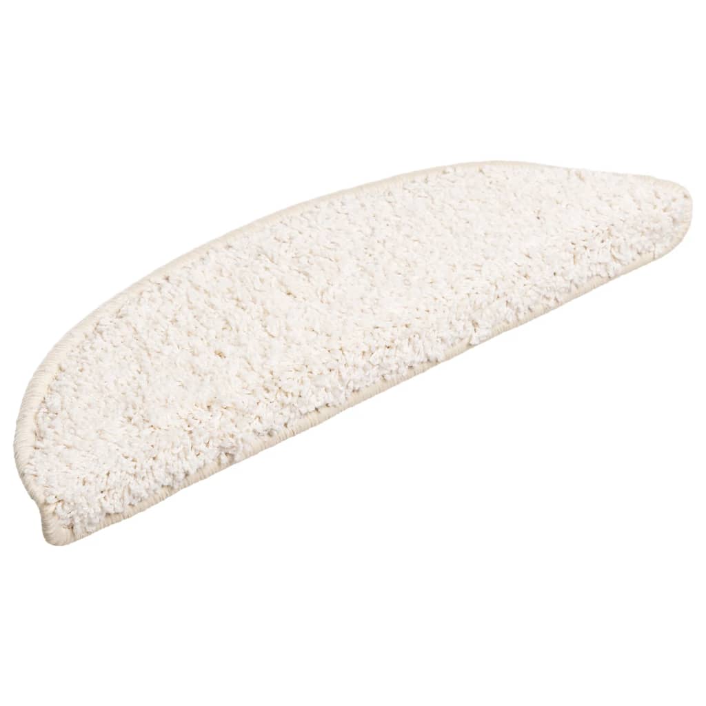 Tappetini Per Scale 10 Pz 56x17x3 Cm Bianco Semicircolari - Image 3