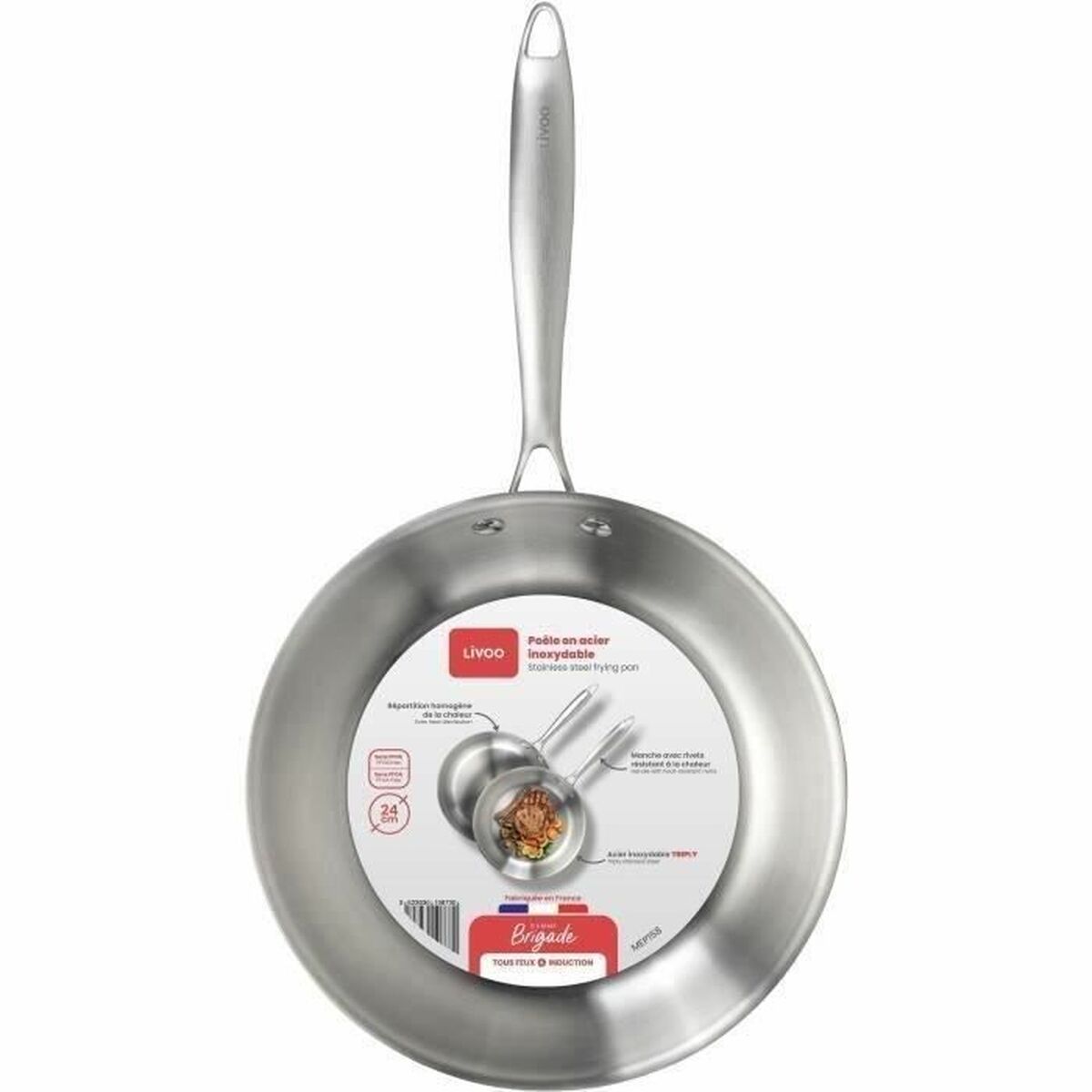 Padella Livoo Acciaio Inossidabile Acciaio Ø 24 cm - Image 4