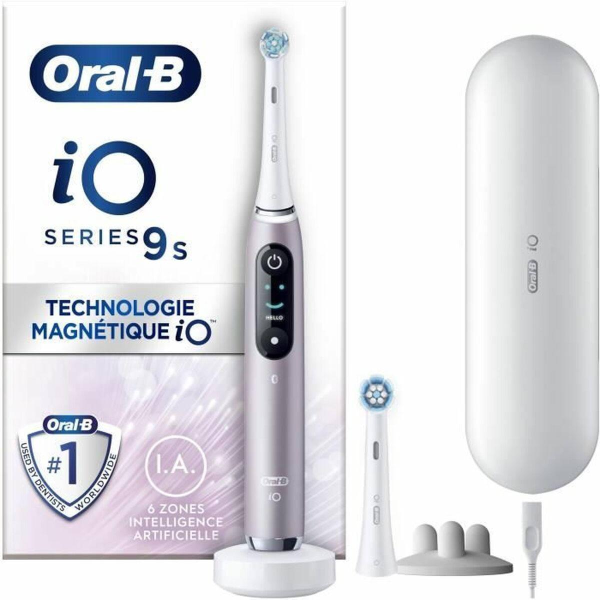 Spazzolino Da Denti Elettrico OraL-B Serie Io9s (2 Pezzi) (2 Unità)