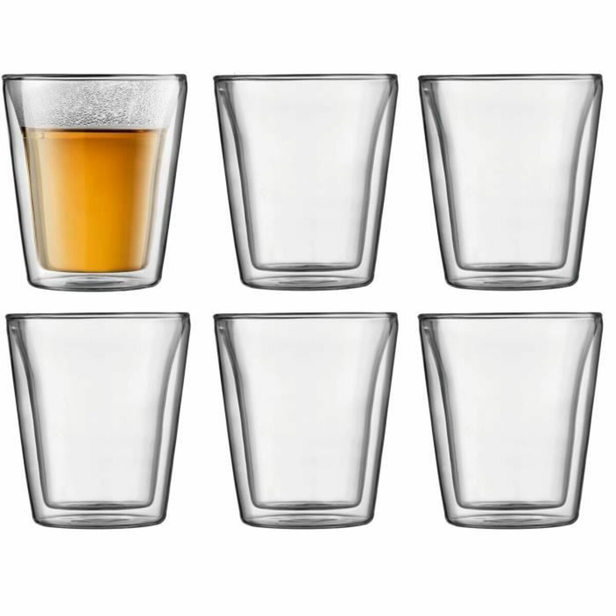 Set Di Bicchieri Bodum 200 Ml Trasparente Vetro Borosilicato Liscio 6 Pezzi (6 Unità)
