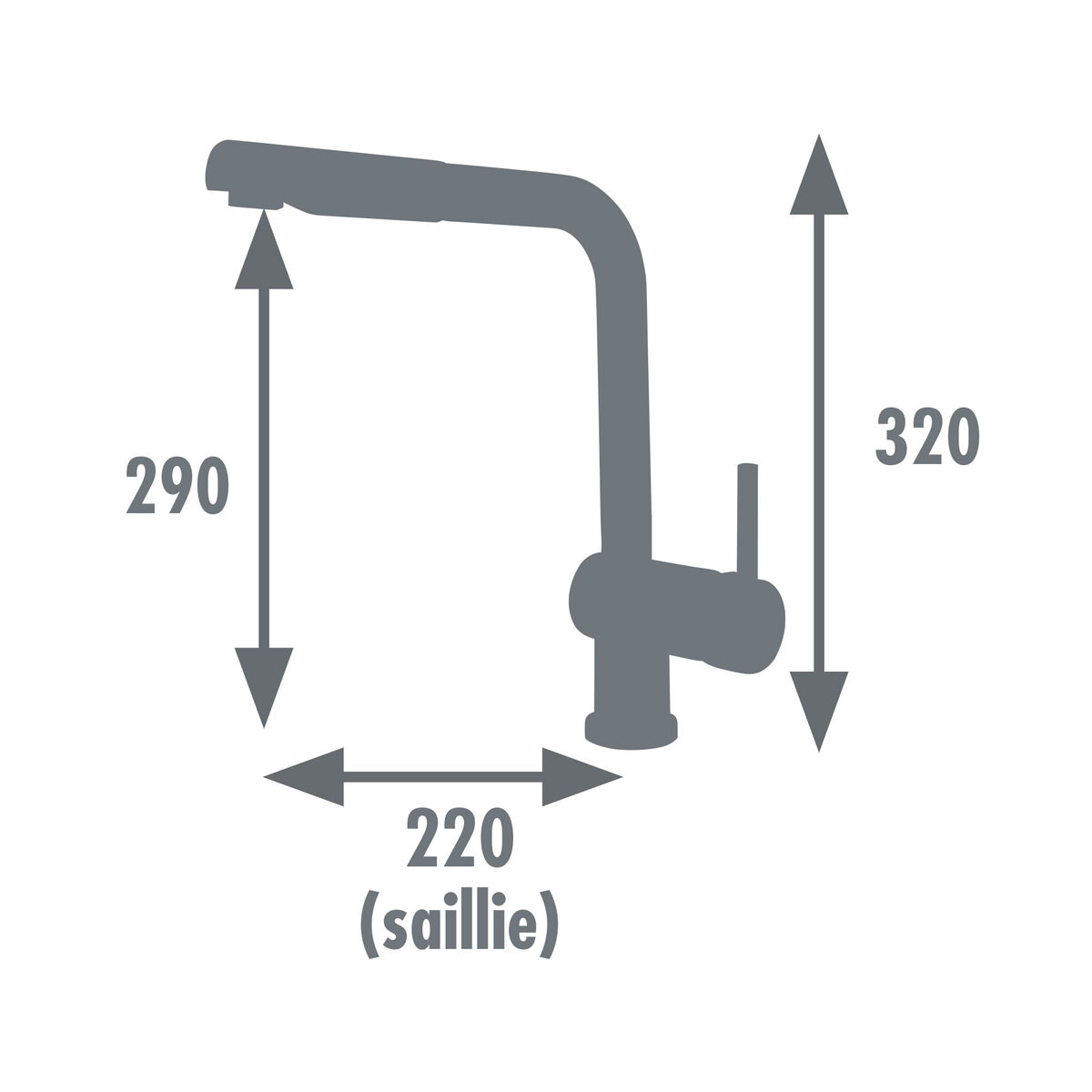 Rubinetto Monocomando Edouard Rousseau Square - Image 4