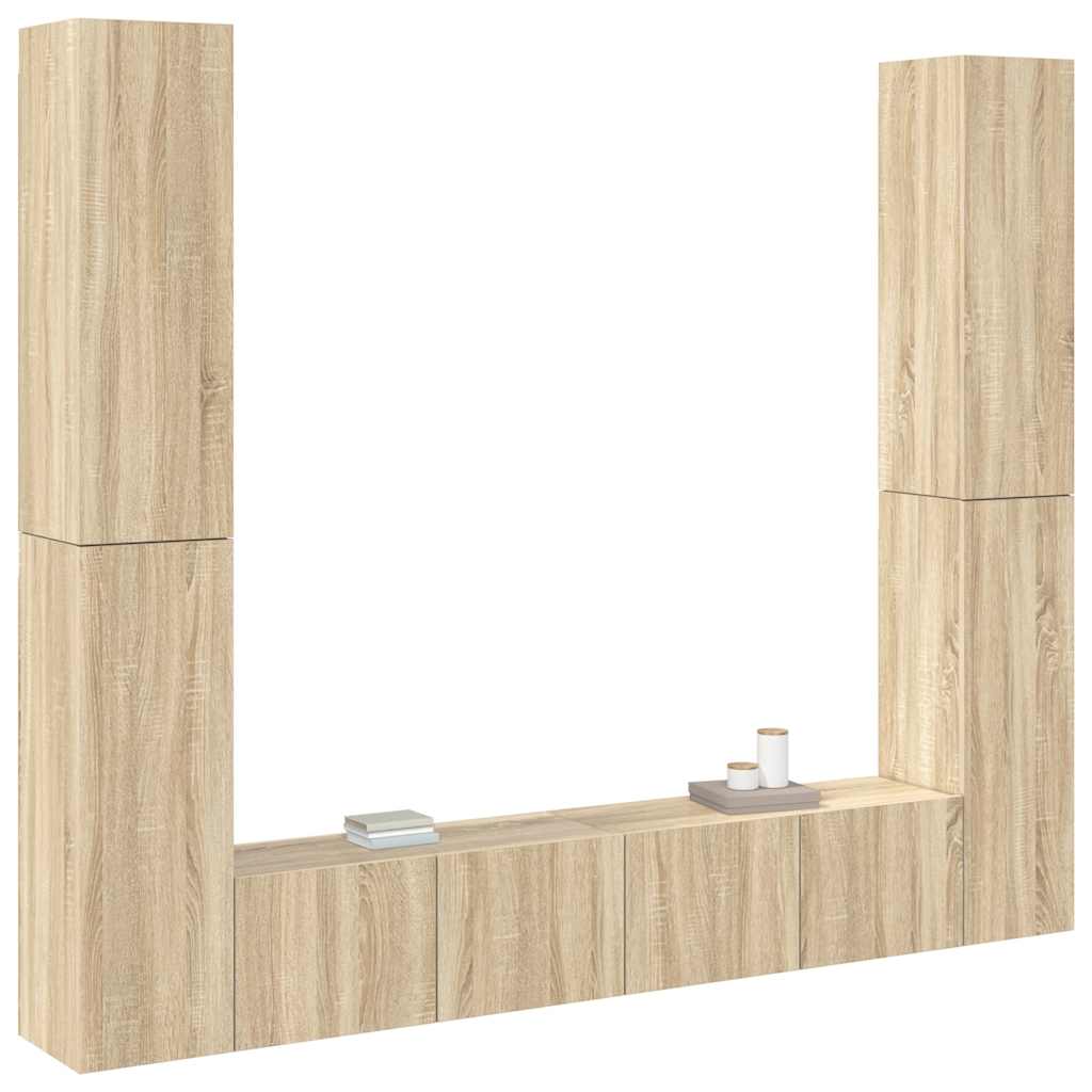 vidaXL Ensemble de meuble TV 6 pcs Chêne sonoma Bois d'ingénierie - Image 3