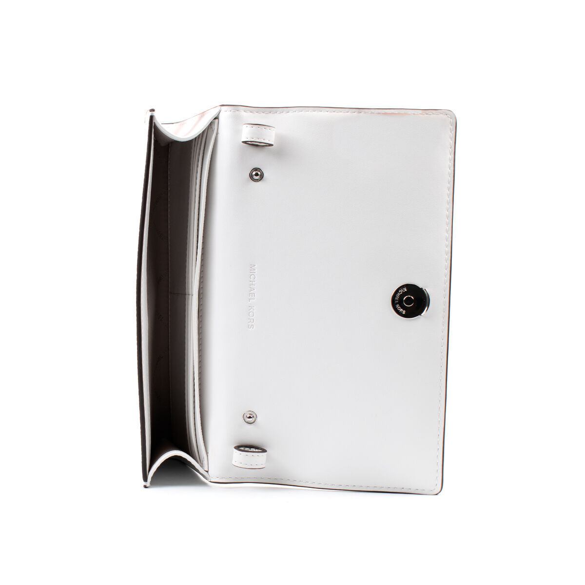 Borsa a Tracolla Michael Kors Carson Bianco 22 x 12 x 4 cm - Image 3